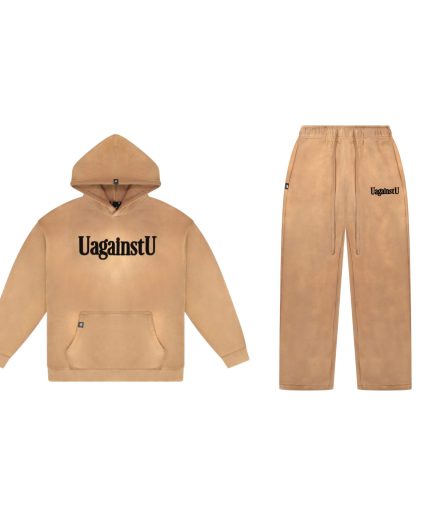 UagainstU Brown Fleece Set (Flocking Print Edition)