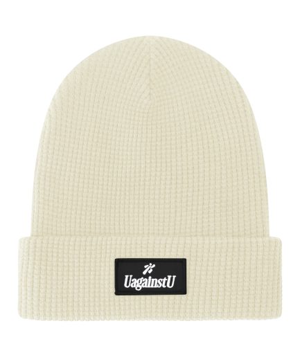 UagainstU Cream Waffle Beanie