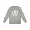 UagainstU Jacquard Knitted Sweater - Grey